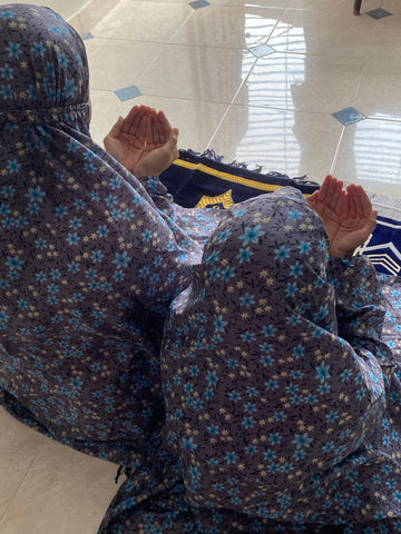 Mother & Daughter Namaz Chaddar - Grey Garden