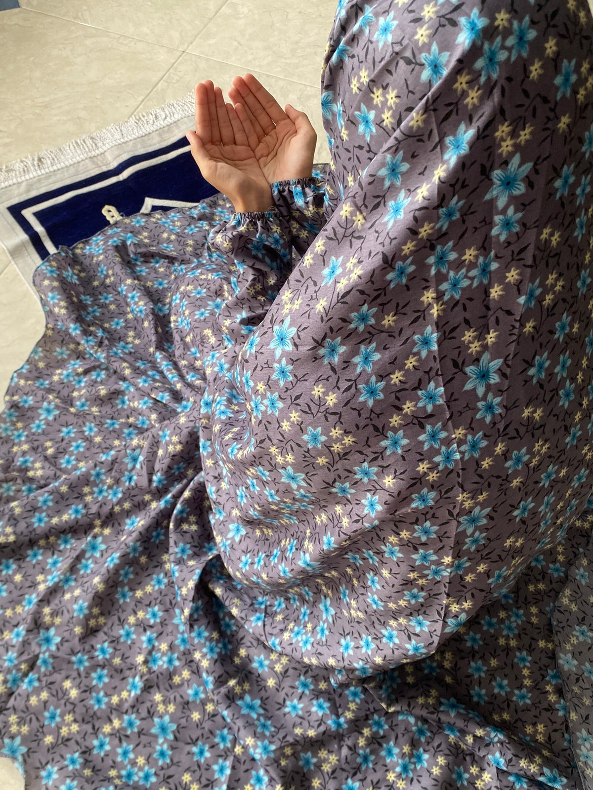 Kids Namaz Chaddar - Grey Garden