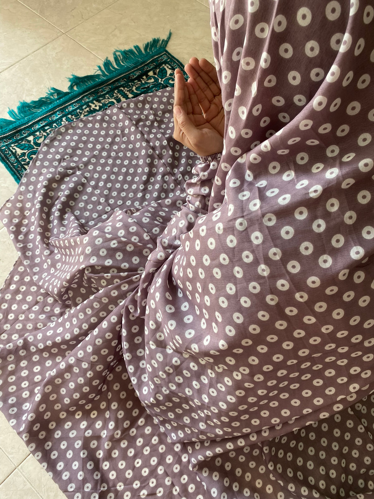 Namaz Chaddar - Lavender Polka