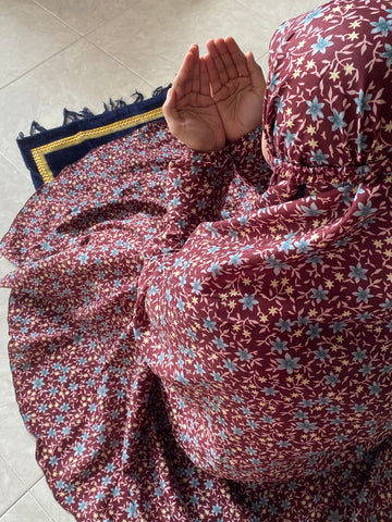 Namaz Chaddar - Maroon Garden