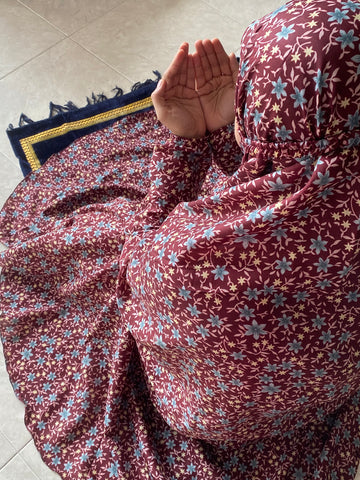 Namaz Chaddar - Maroon Garden