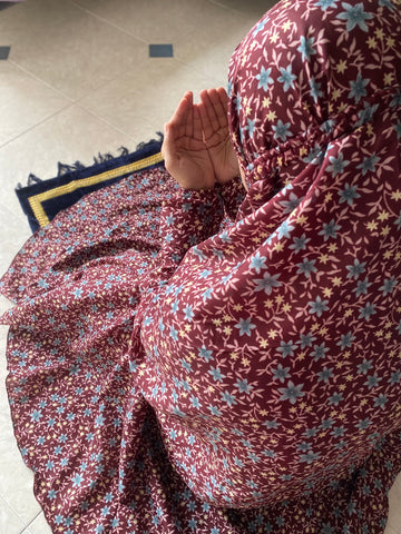 Namaz Chaddar - Maroon Garden