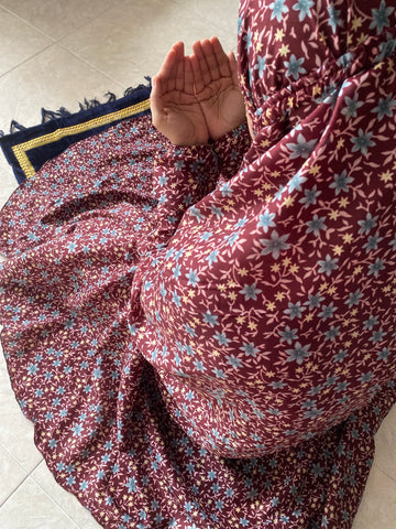 Namaz Chaddar - Maroon Garden