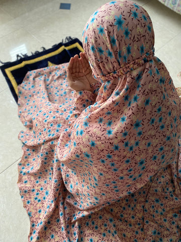 Namaz Chaddar - Pink Garden
