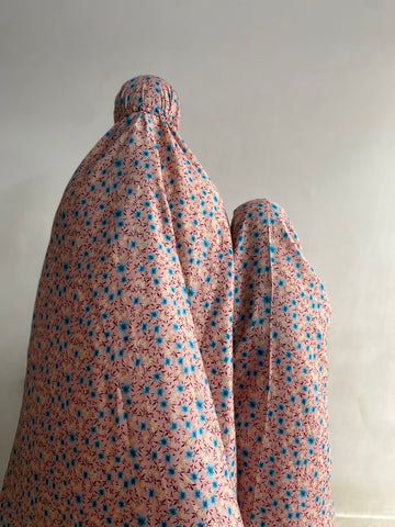 Mother & Daughter Namaz Chaddar - Pink Garden