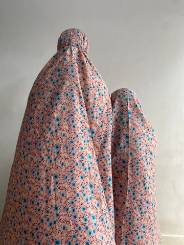 Mother & Daughter Namaz Chaddar - Pink Garden
