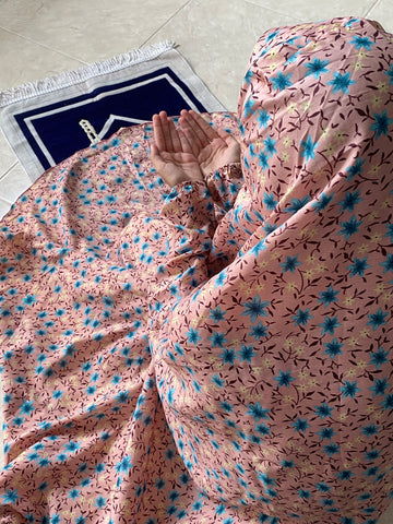 Kids Namaz Chaddar - Pink Garden
