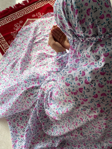 Namaz Chaddar - Purple Florals