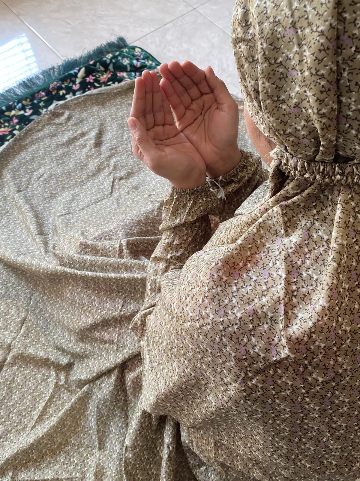 Standard Namaz Chaddar - Soft Beige