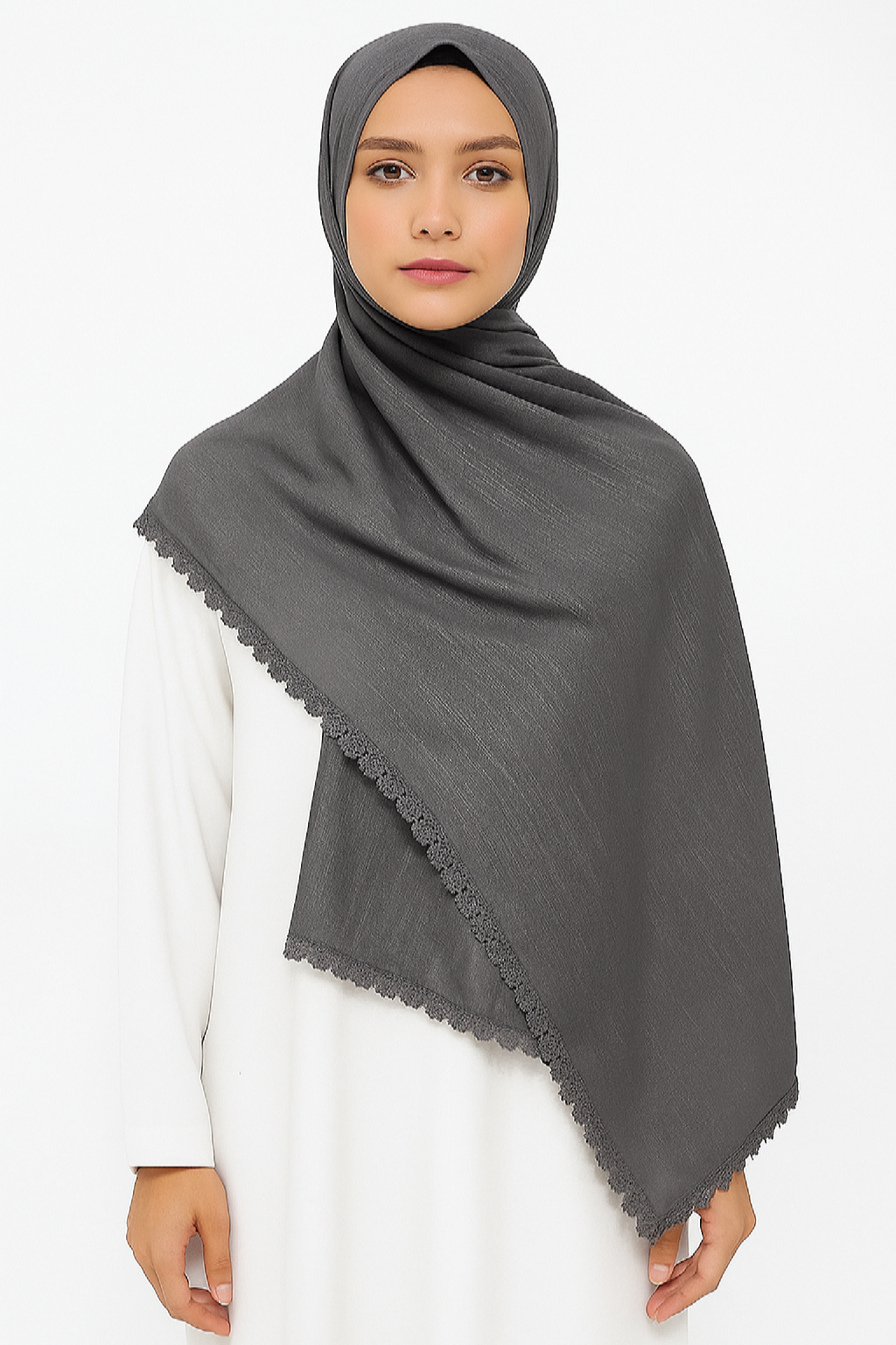 Premium Turkish Lawn - Dark Grey