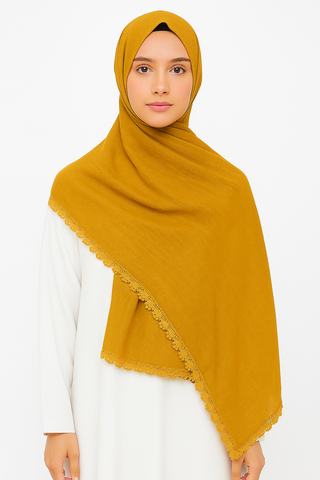 Premium Turkish Lawn - Mustard