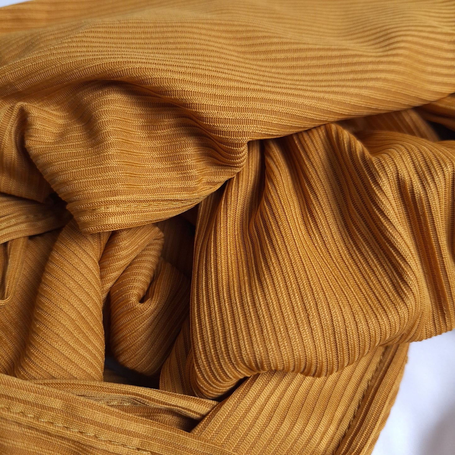 Ribbed Jersey - Amber Gold