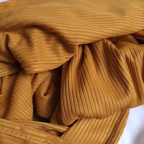 Ribbed Jersey - Amber Gold