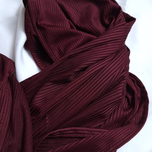 Ribbed Jersey - Crimson Maroon