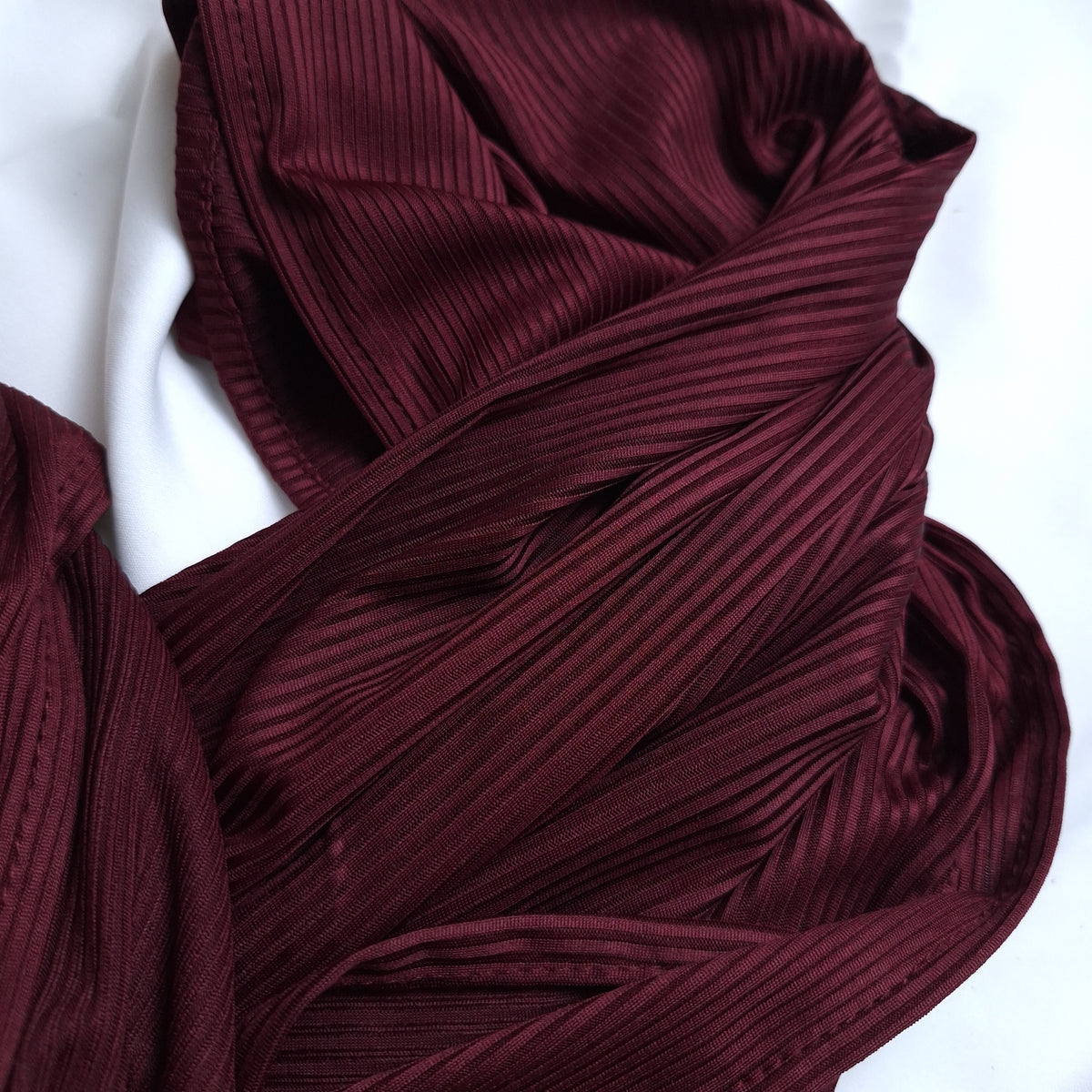 Ribbed Jersey - Crimson Maroon