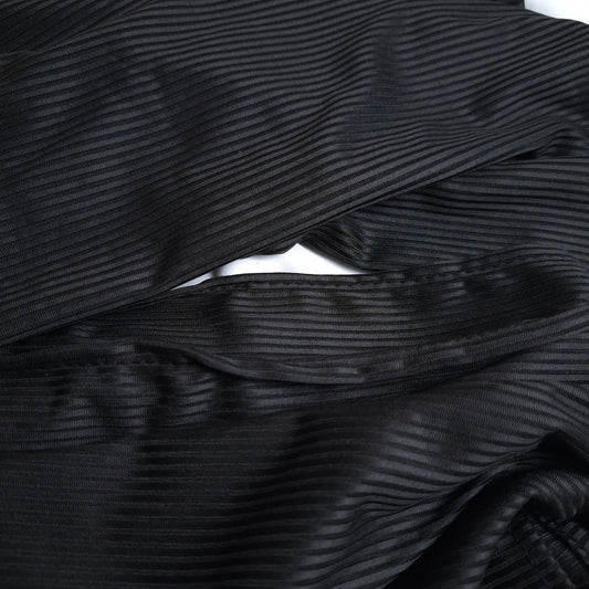 Ribbed Jersey - Deep Black