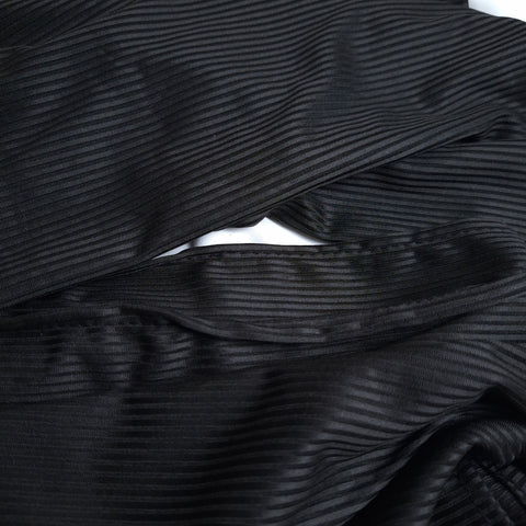 Ribbed Jersey - Deep Black