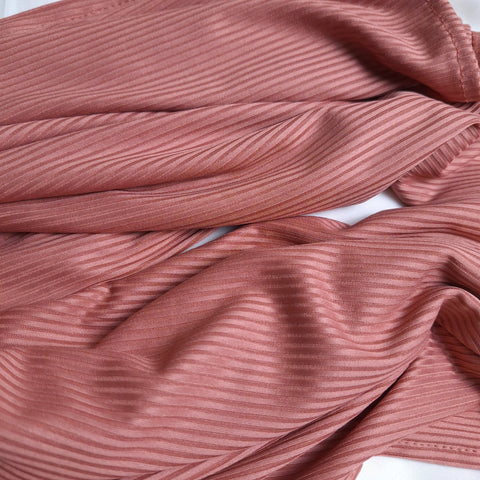 Ribbed Jersey - Dusty Rust