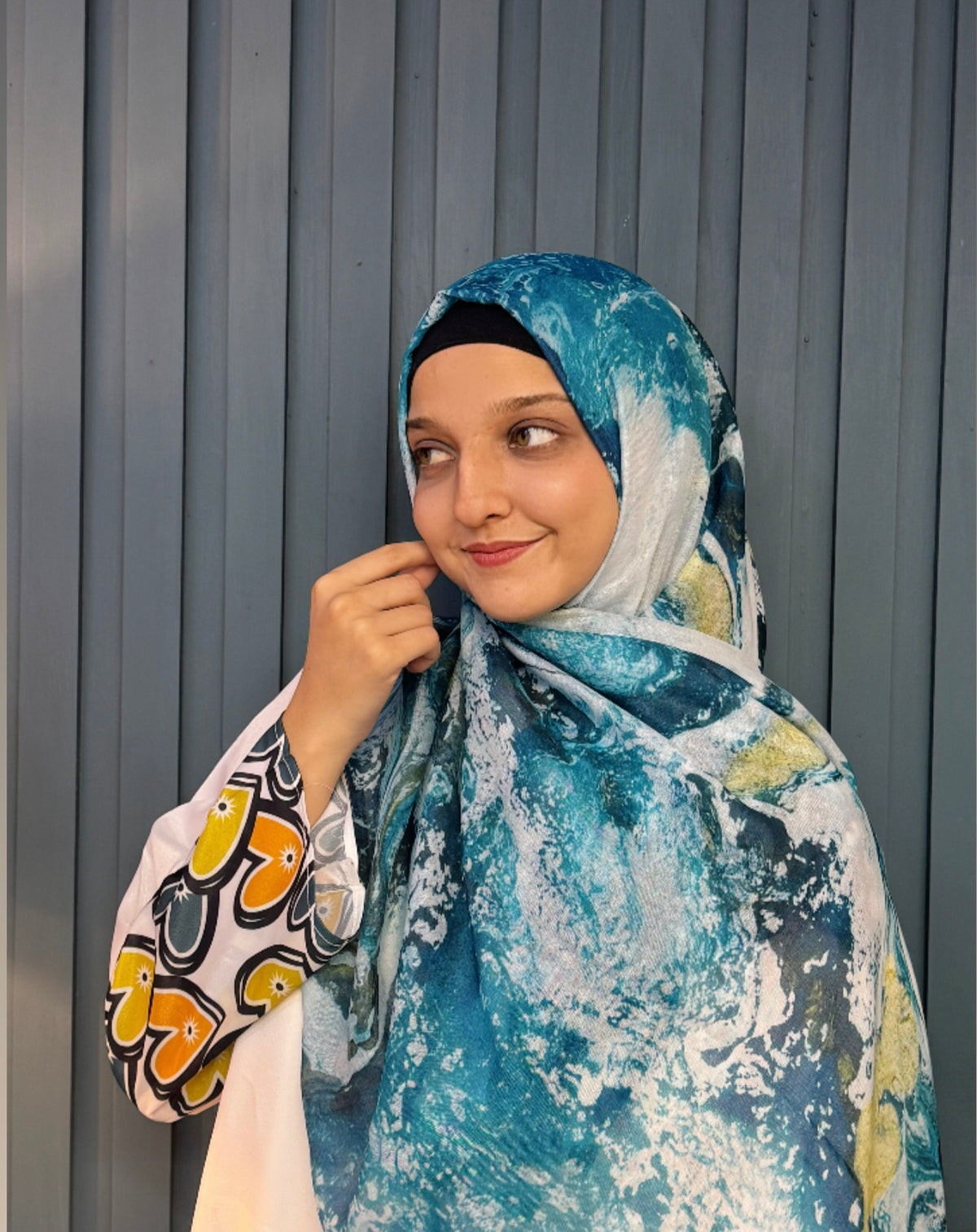 Modal Printed Hijab - Rumi Print