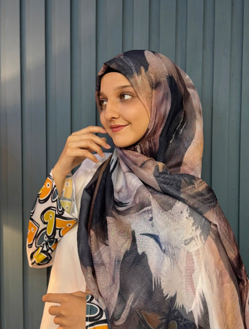Modal Printed Hijab - Sereni Print