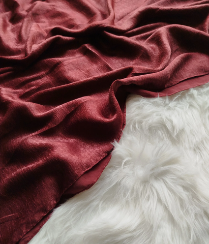 Velvet Silk - Dark Maroon